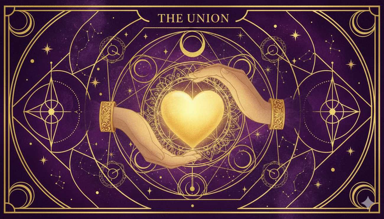 imagen con dos manos abrazando un corazón dorado